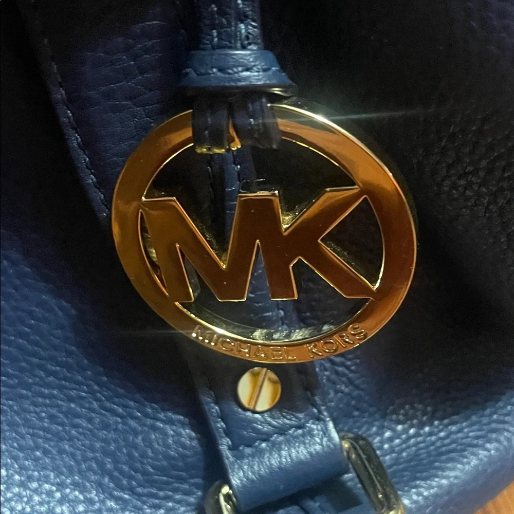 Michael Kors Bedford Satchel Dark Blue handbag - Picture 2 of 11